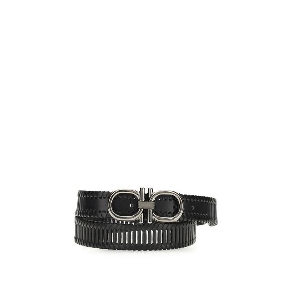 Ferragamo Men Adjustable Gancini Belt